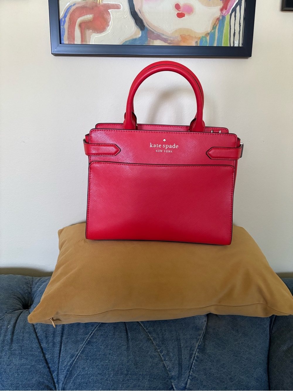 Kate Spade Staci Medium Ruby/Cherry Red Satchel